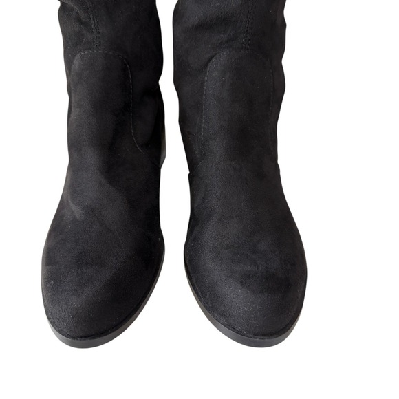 Andrea By Charles David Black Suede Over The Knee Boots 5M Fall Winter Chic - Picture 6 of 8